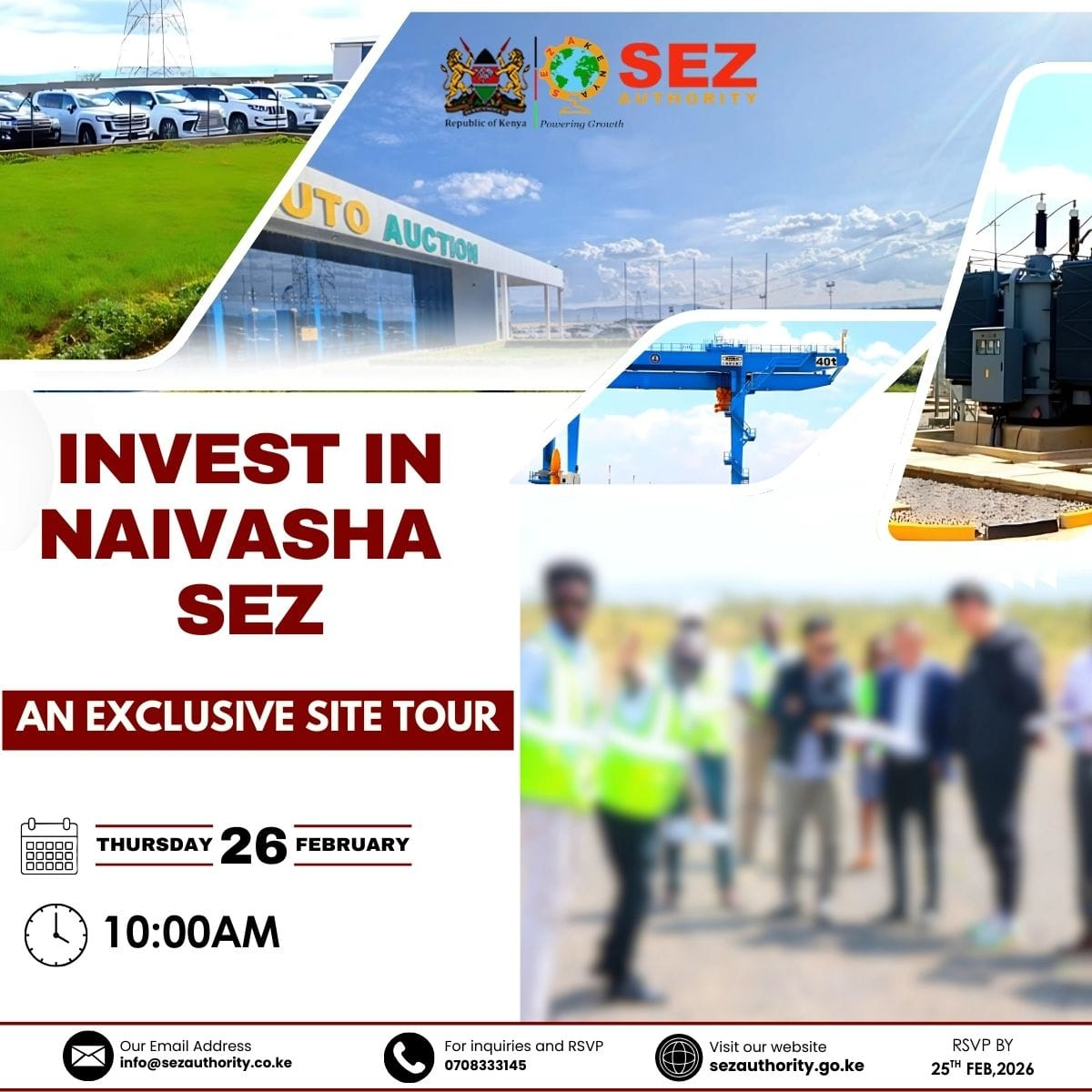 Naivasha SEZ Site Tour on 26th February 2026 at 10:00AM